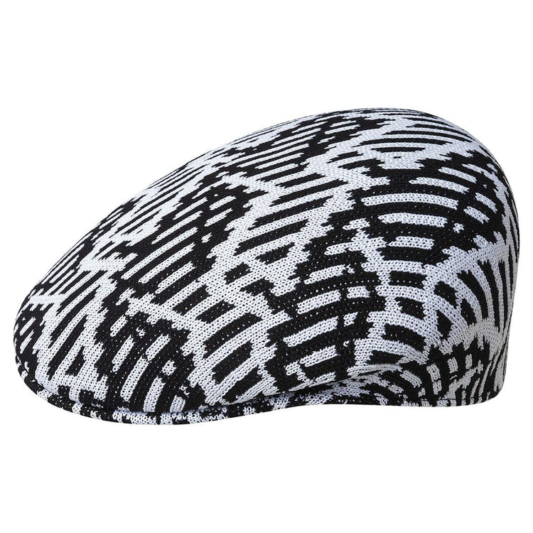 Falling Scales 504 Black / White - Cappellino a Coppola Bianco / Nero K3576-BW016  KANGOL 