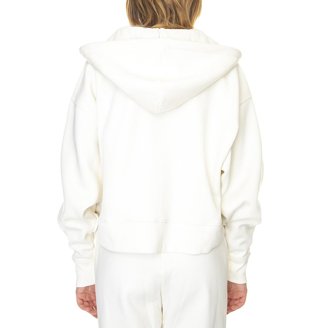 Oakport Zip Hoodie Ecru - Felpa con Cappuccio e Zip Donna Bianca DK0A4Y1ZECR1  DICKIES 