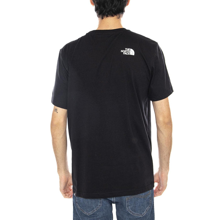 M SS Simple Dome Tee Black - Maglietta Girocollo Uomo Nero NF0A87NG JK31 THE NORTH FACE 