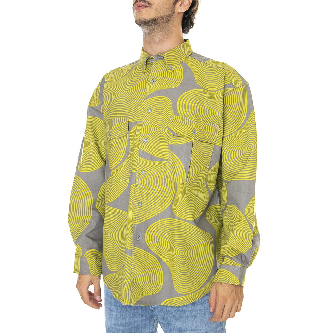 Skate L/S Woven Floating In Space Green - Camicia Uomo Verde / Multicolore A0953-0004  LEVIS 