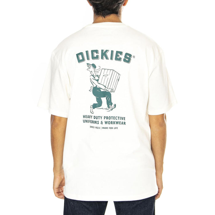 Dickies Builder Tee SS Cloud - Maglietta Girocollo Uomo Bianca DK0A85SYC581  DICKIES 