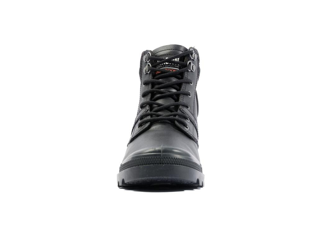 Pallabrousse Sc Wp + Black - Scarpe Stringate Profilo Alto Uomo Nere PAS08841-008-M  PALLADIUM 