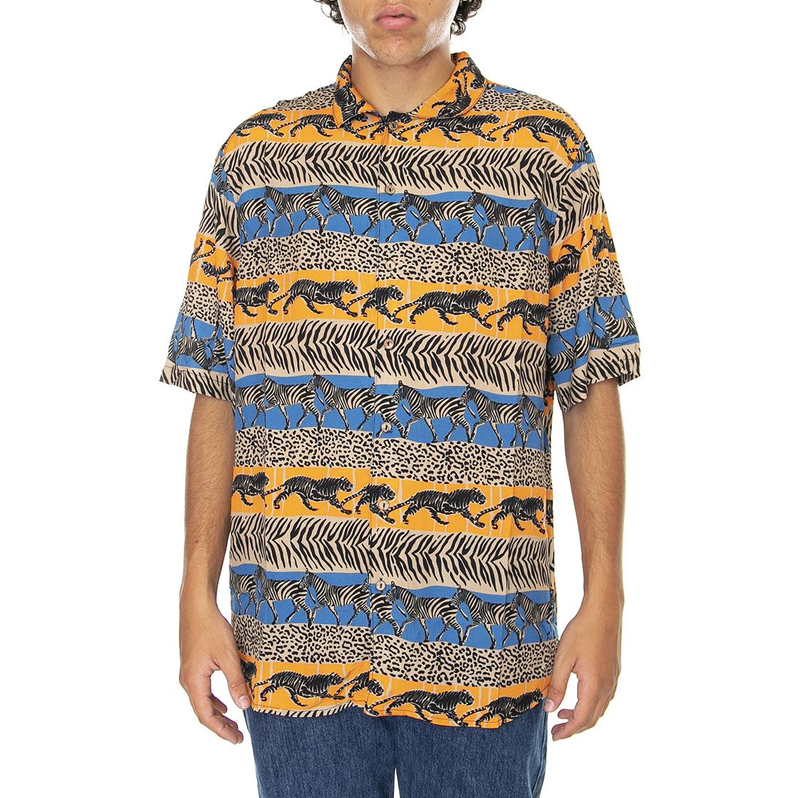 Mens Zoe Multicolored Short-Sleeve Shirt TOCO307  TOOCO 