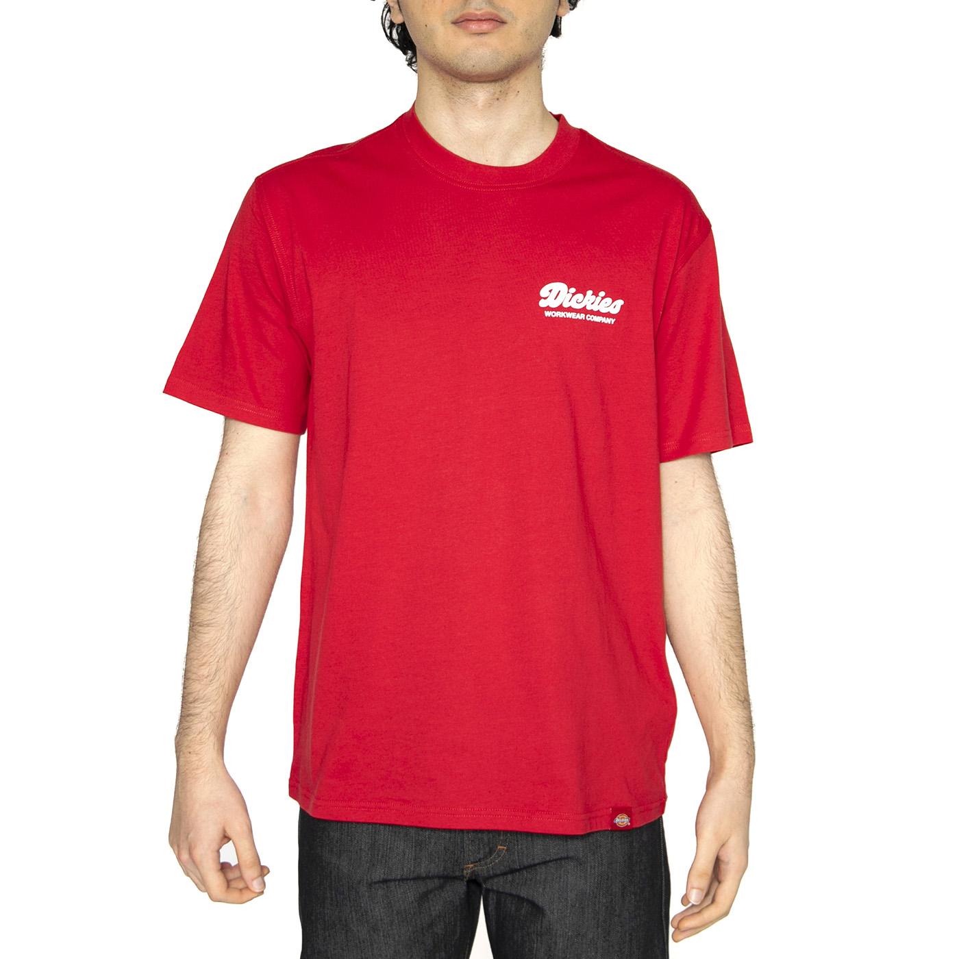 Lewiston SS Tee English Red - Maglietta Girocollo Uomo Rossa DK0A4Z8Z0ER1  DICKIES 