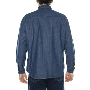 M' Camicia M/L CH0197-QJH Blue Shirt - Camicia Denim Jeans Uomo Blu CH0197-QJH  LACOSTE 