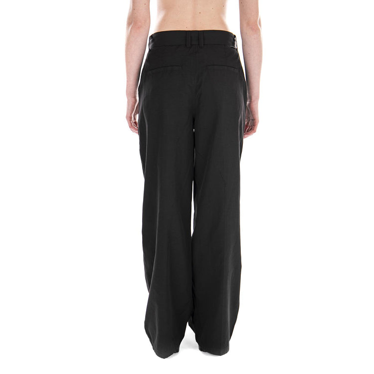 GRETCHEN WIDE LEG TROUSER BLACK 216061-BLACK  STUSSY 
