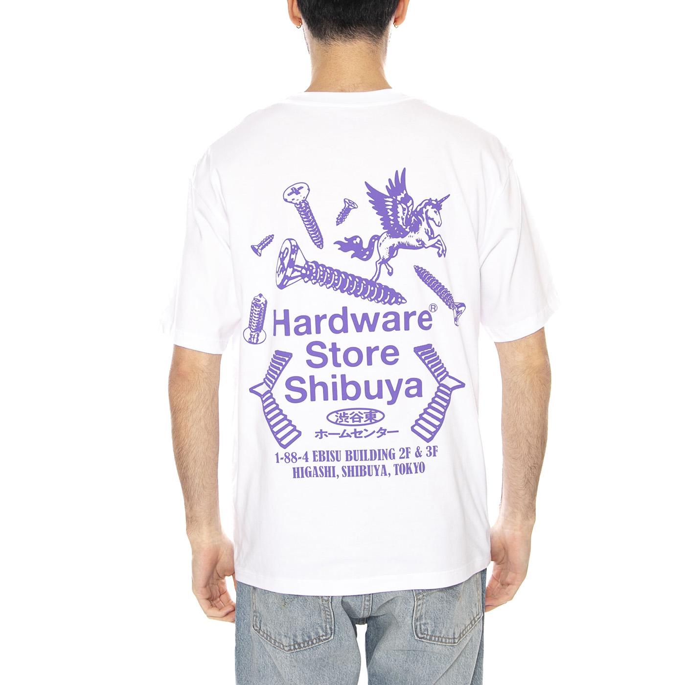 HARDWARE STORE SHIBUYA TS - Maglietta Girocollo Uomo Bianca I036639.02.67. 02,67 EDWIN 
