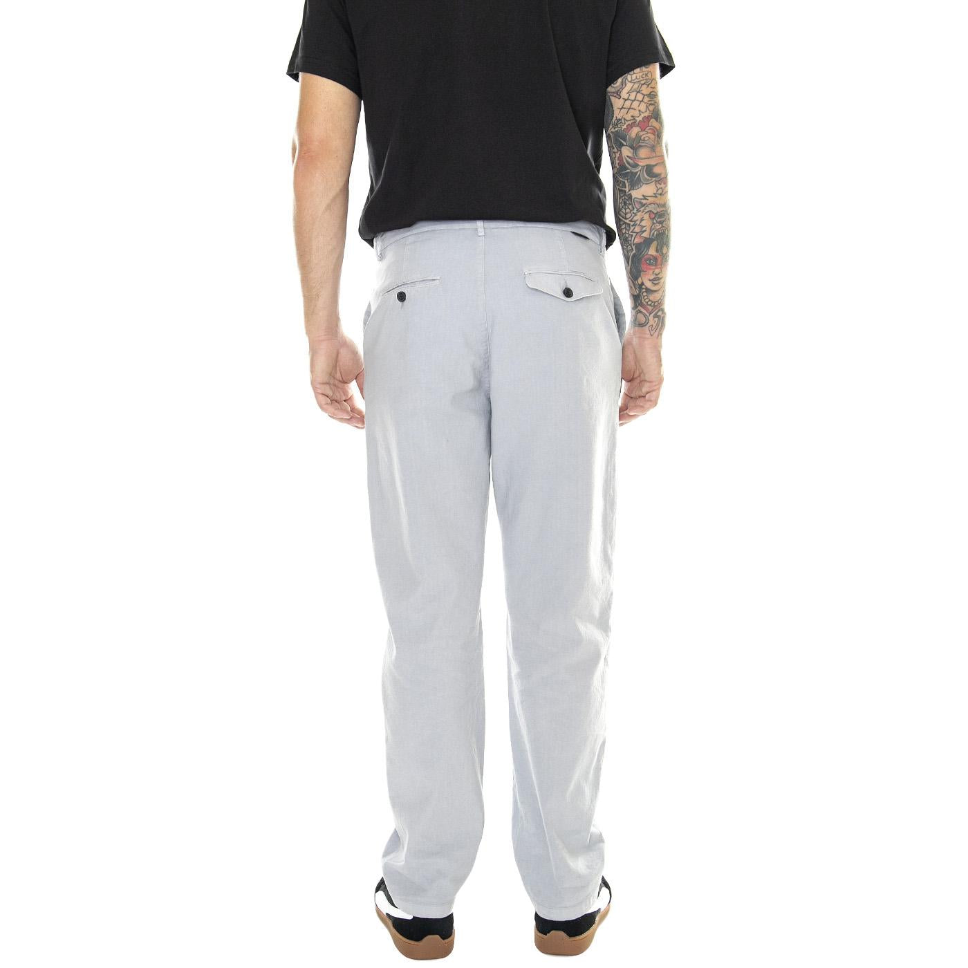 Pieterson Pants Light Grey - Pantaloni Uomo Grigi 330928  ELVINE 