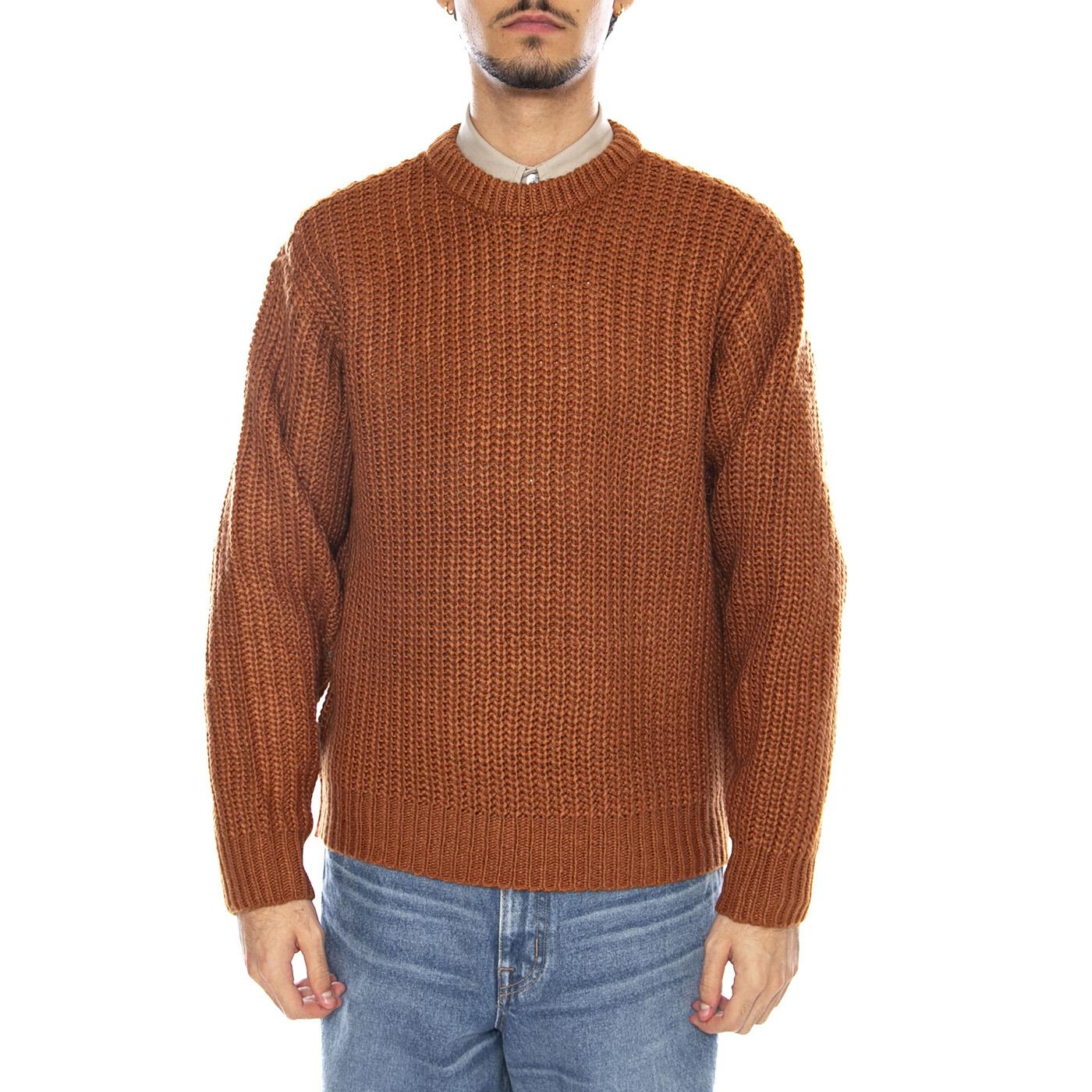 Theo Sweater Chetsnut Brown - Maglione Girocollo Uomo Marrone 151000072 CHE OBEY 