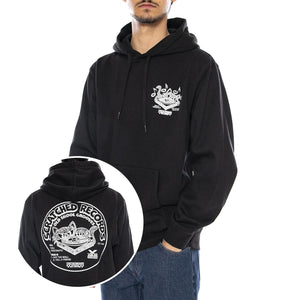 Scratched Records Pullover Hoodie Black - Felpa con Cappuccio Uomo Nera VN000PA9 BLK1 VANS 