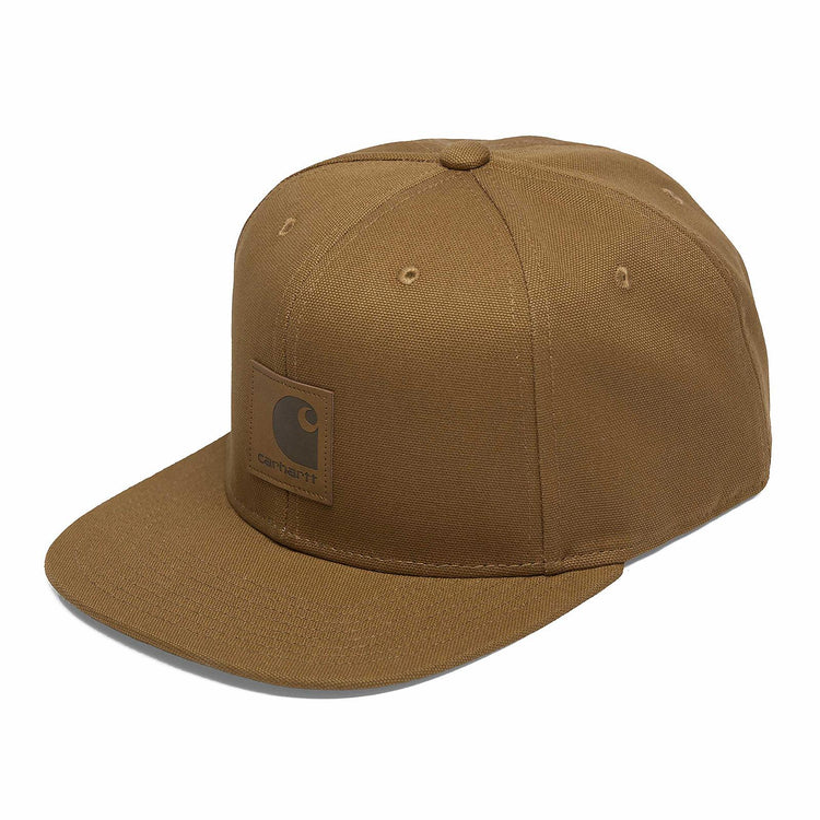 LOGO CAP 100% COTTON CANVAS 8 OZ Hamilton Brown I023099.HZ.00.06  CARHARTT WIP 