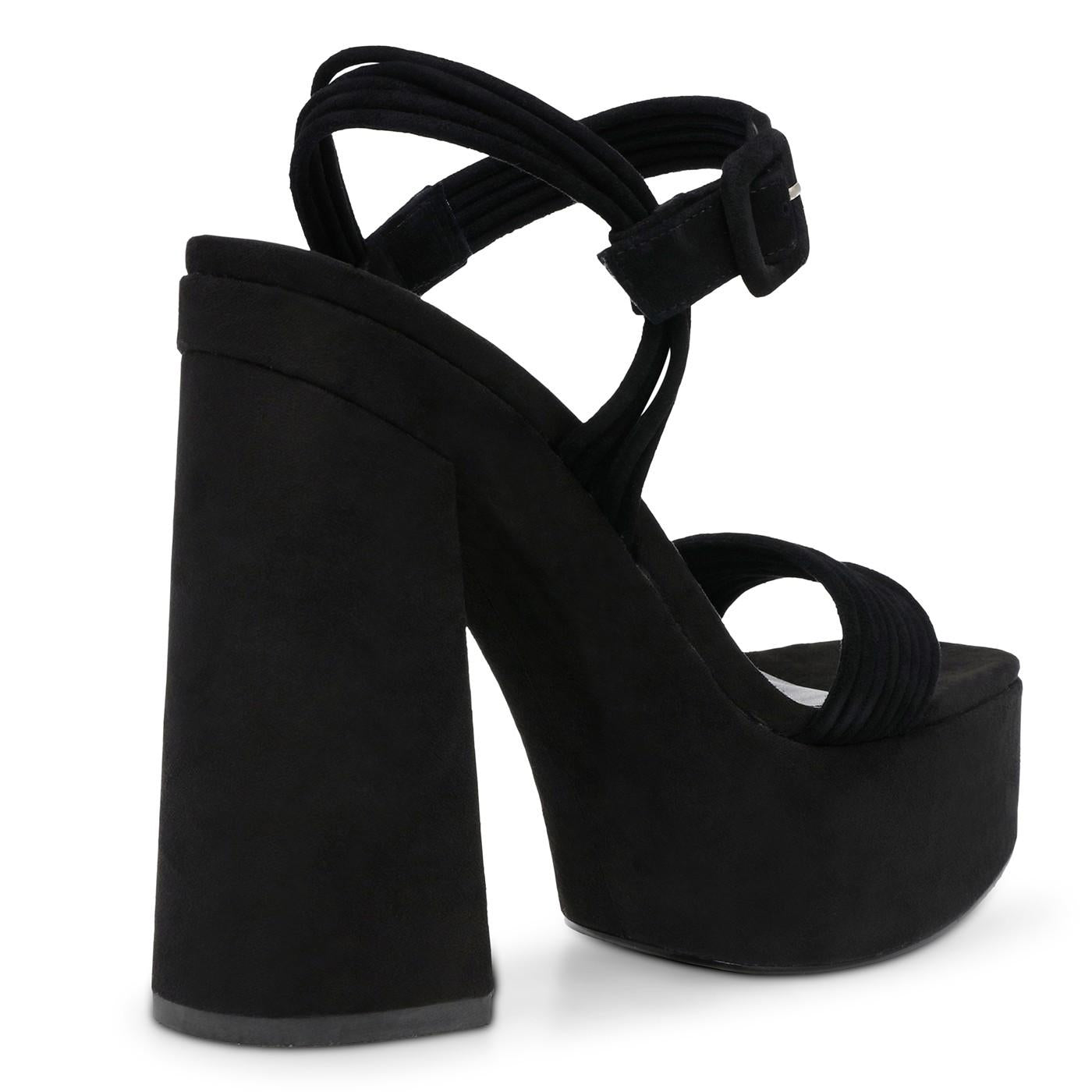 Pin-Up Rose Suede - Sandali Donna Neri SMSPIN-UP-BLA  STEVE MADDEN 