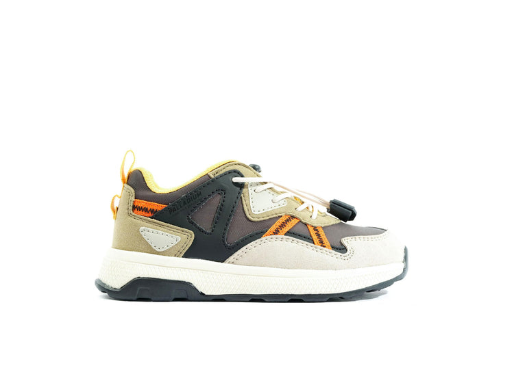 Ax-Eon Looutcity Dusky Green - Scarpe Stringate Profilo Basso Bambino Multicolore PAK58885-377-M  PALLADIUM 