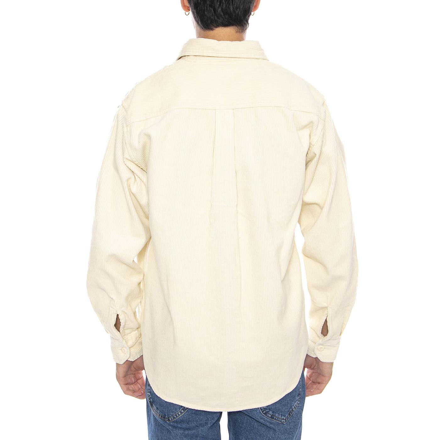 L/S Flint Shirt Salt - Camicia Uomo Panna I035837.1NGXX  CARHARTT WIP 