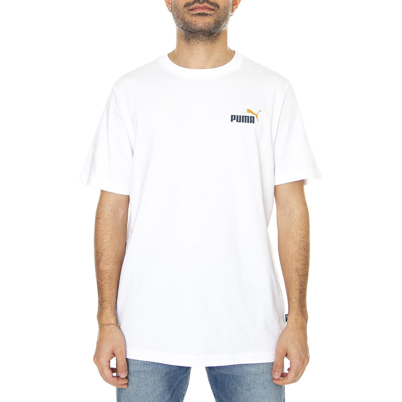 Essential Small Logo Tee White - Maglietta Girocollo Uomo Bianca 674470-58  PUMA 