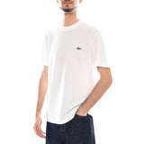 T-Shirt - Maglietta Girocollo Lacoste Uomo Bianca  Uomo LACOSTE