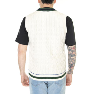 Pullover R1T Beige - Gilet in Cotone Uomo Beige AH6446-R1T  LACOSTE 