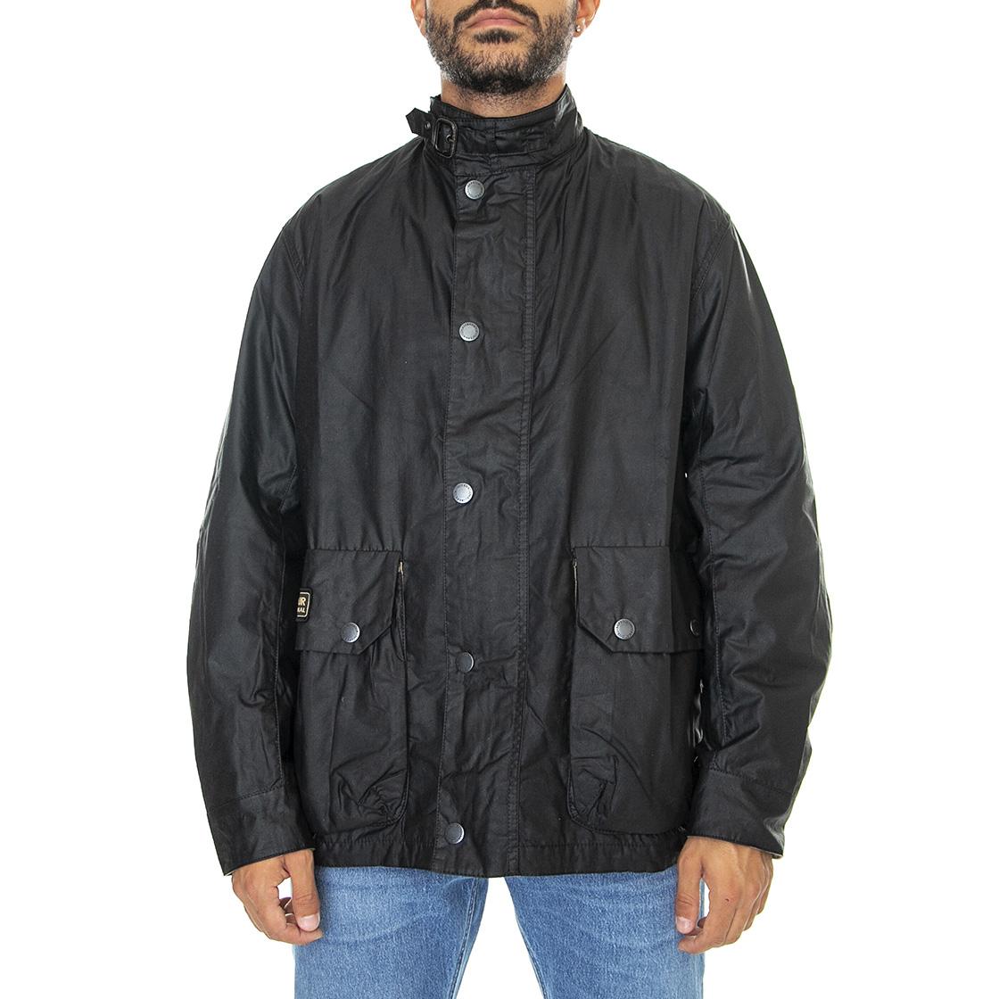 Mid Jacket Wax Black - Giacca Invernale Uomo Nera 222MMWX2052-BK11  BARBOUR 