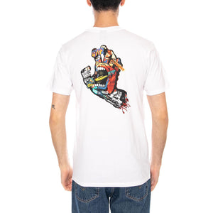 COLLAGE HAND T-SHIRT - Maglietta Girocollo Uomo Bianca SCA-TEE-13257 WHT SANTA CRUZ 