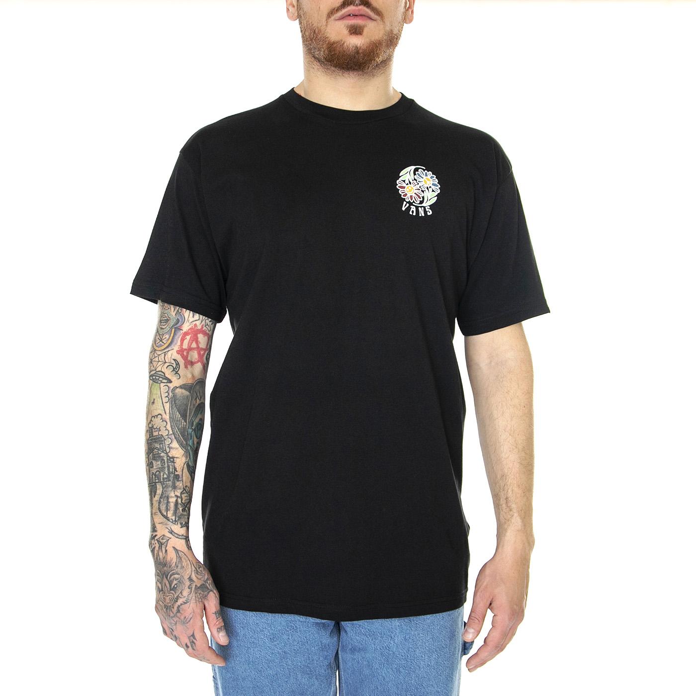 Elevated Mind SS Tee Black - Maglietta Girocollo Uomo Nera VN00003KBLK1  VANS 