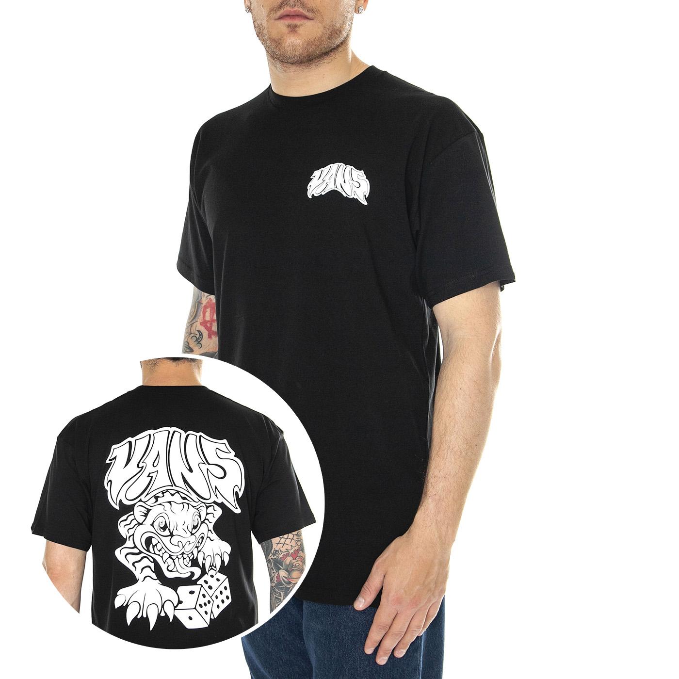 Prowler SS Tee Black - Maglietta Girocollo Uomo Nera VN000G4NBLK1  VANS 