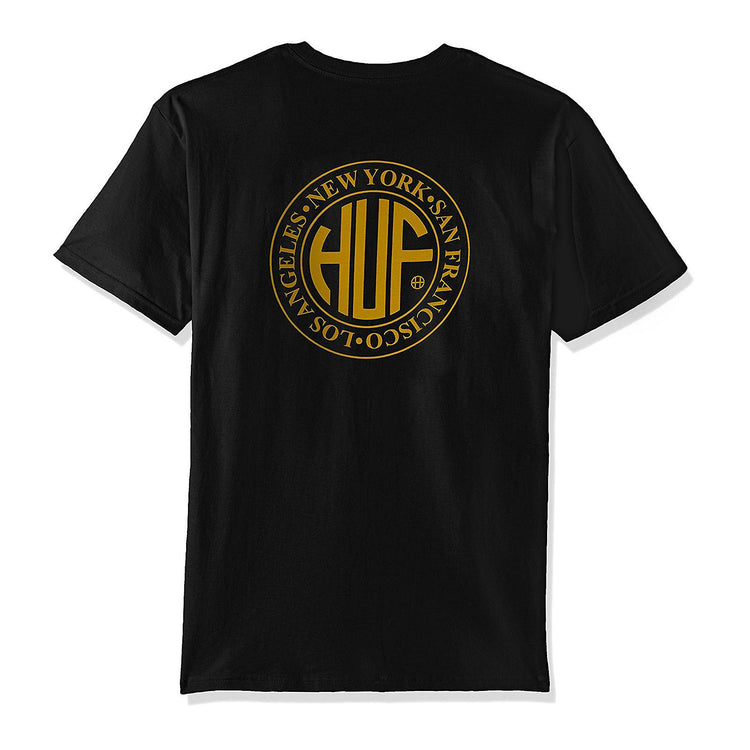 1 HUF REGIONAL SS TEE BLACK TS00149-BLACK  HUF 