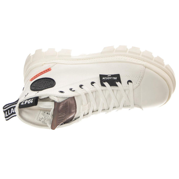 W' Revolt Hi TX Star White / Marshmallow - Scarpe Stringate Profilo alla Caviglia Donna Bianche PAS97242-127-M  PALLADIUM 