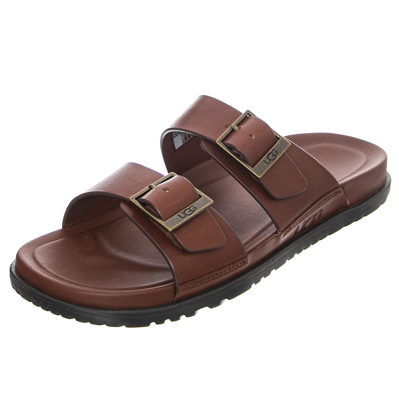 Wainscoatt Buckle Slide Cognac Leather - Sandali Uomo Marroni UGMWAIBSCLTH1119530M  UGG 
