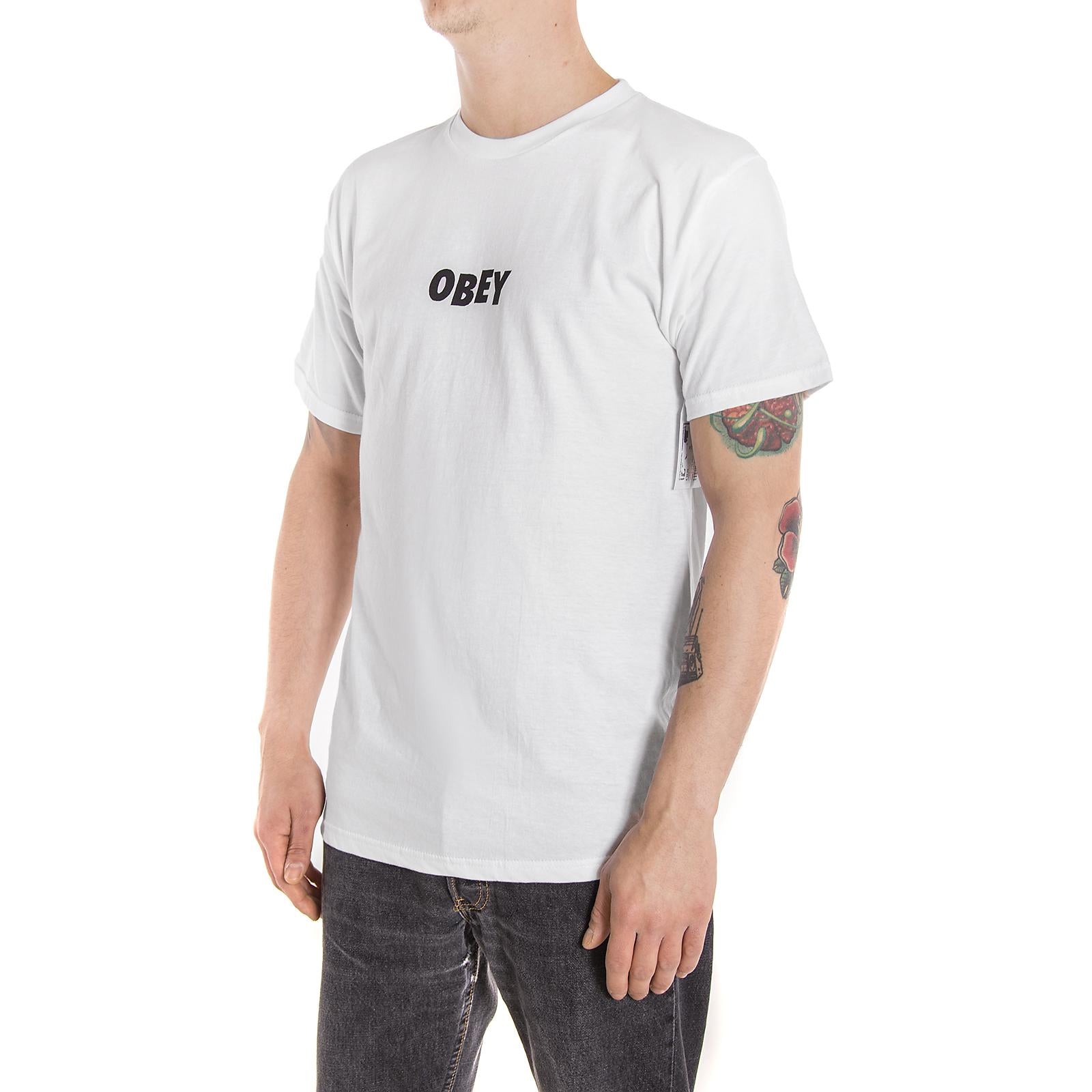OBEY JUMBLED PREMIUM S/S TEE WHITE 165361216-WHT  OBEY 