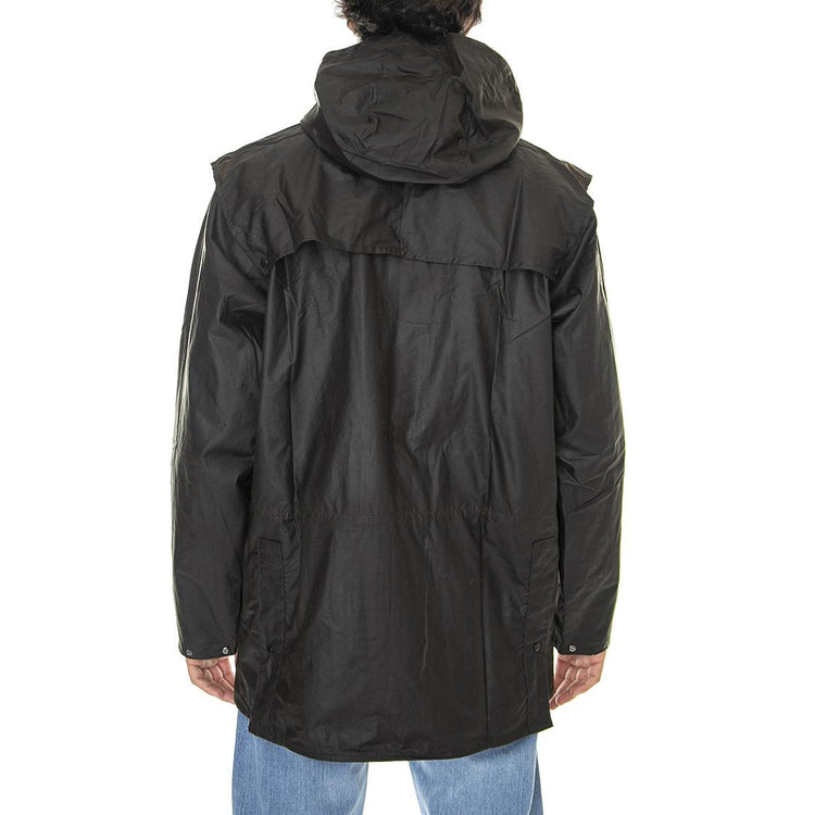 Classic Durham Wax Jacket Olive - Giacca Invernale con Cappuccio Uomo Marrone FW22-MWX0011-SG31  BARBOUR 