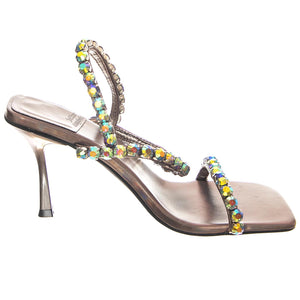 W' Saints Pewter Metallic - Sandali Donna Multicolore JC-927-10-16PEW  JEFFREY CAMPBELL 