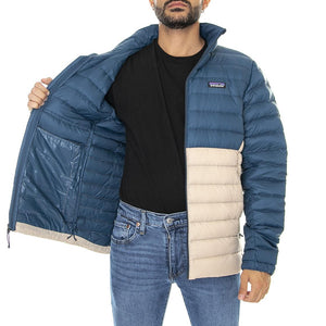 M's Down Sweater Oar Tan - Giacca Invernale Uomo Blu / Multicolore 84675-ORTN  PATAGONIA 