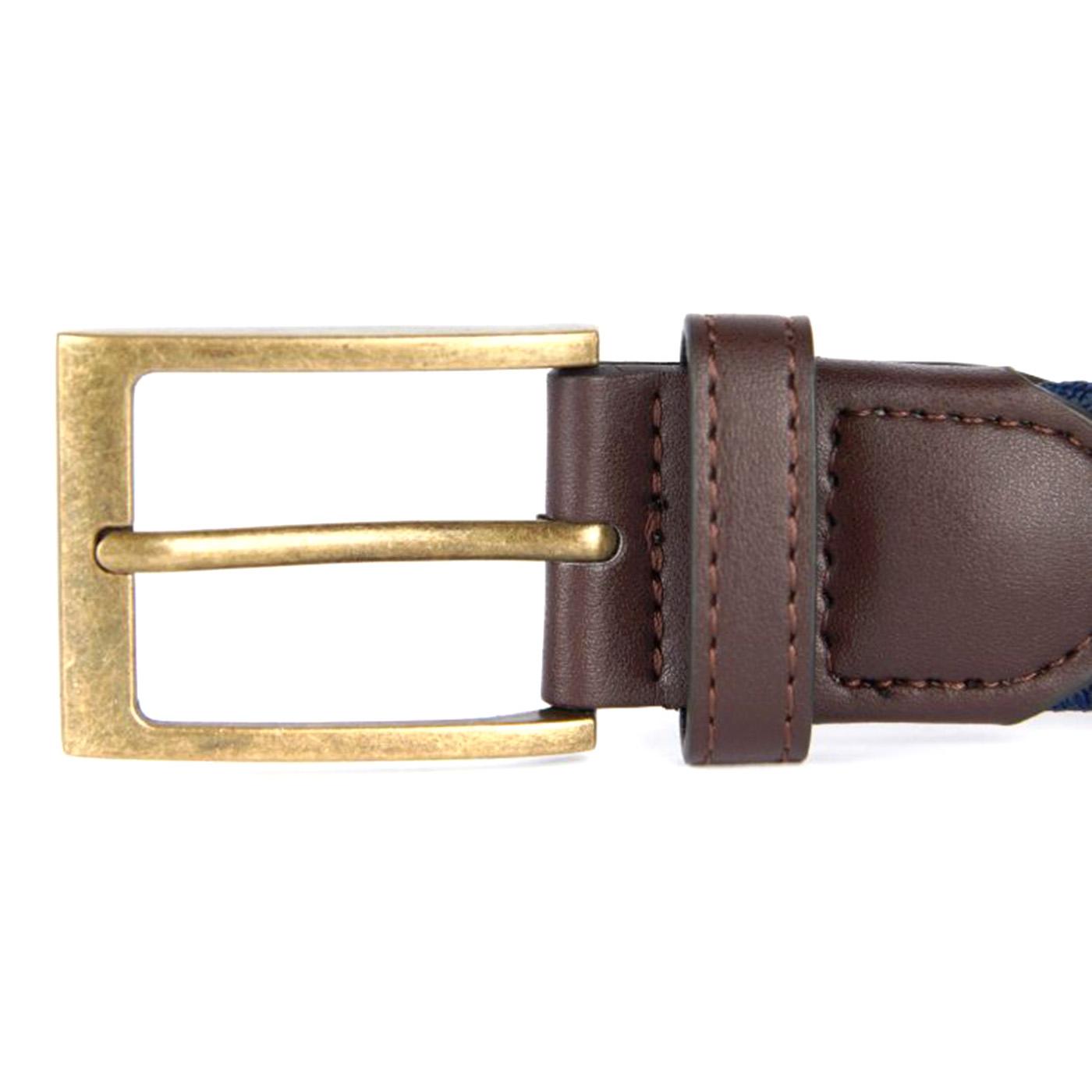 Nevis Stretch Webbing Belt Navy - Cintura Blu MAC0443-NAVY  BARBOUR 