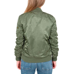 W MA-1 VF 59 SAGE GREEN - Giacca Bomber Donna Verde Militare 26378_1 . ALPHA INDUSTRIES 
