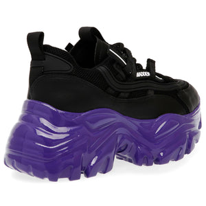 Recoupe Black / Purple - Scarpe Stringate Profilo Basso Donna Nere SMPRECOUPE-BLKPUR  STEVE MADDEN 