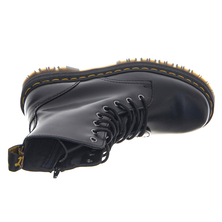 Jadon - Polished Smooth Black - Anfibi Stringati Donna Neri DMSJADONBK15265001  DR.MARTENS 