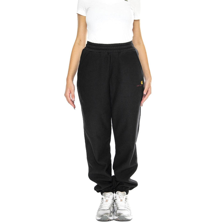 W' American Script Sweat Pant Black - Pantaloni Donna Neri I033651.89XX  CARHARTT WIP 