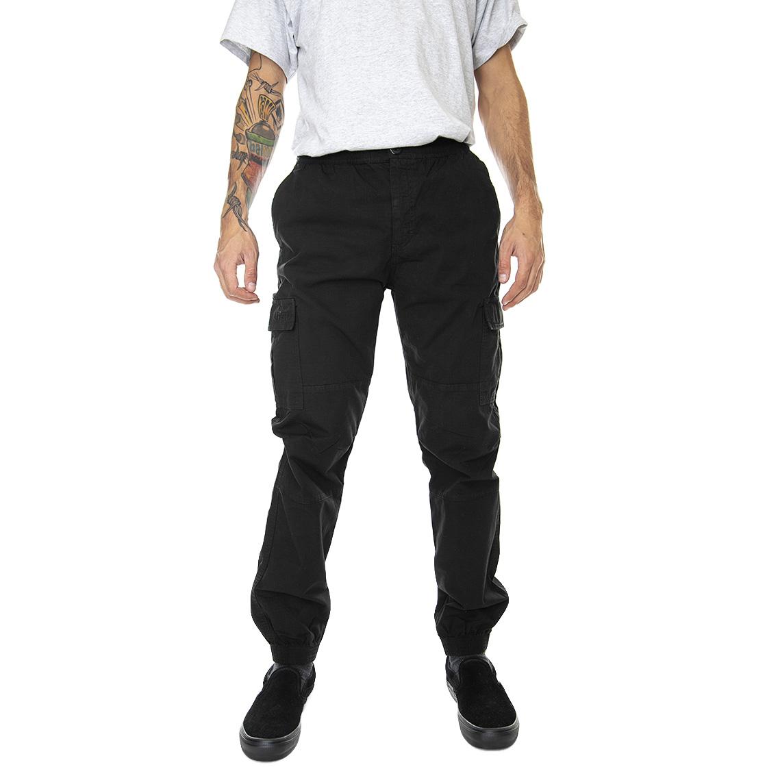 Cargo Jogger Black - Pantaloni Cargo Uomo Neri 22WICJ01-BLACK  IUTER 