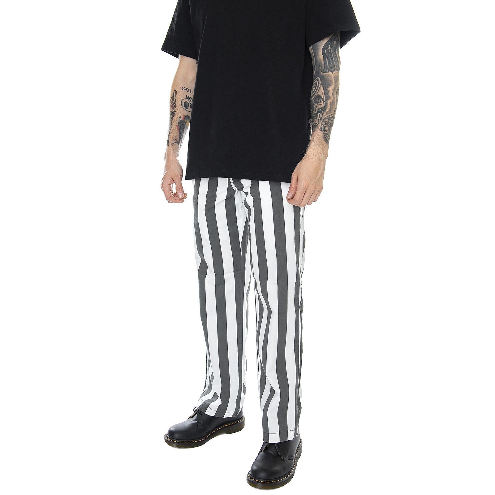 Mens WP 873 Wide Stripe Pants - Charcoal Grey - Pantaloni Uomo Multicolore 01 210167-CH . DICKIES 