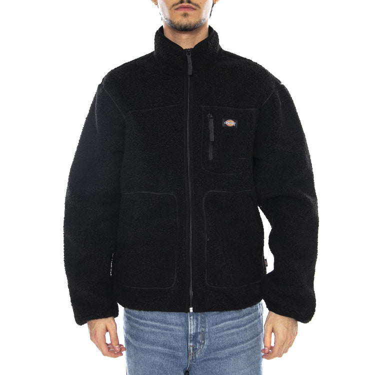 Dickies Mount Hope Fleece Black - Felpa Uomo Nera DK0A4YEEBLK1 . DICKIES 