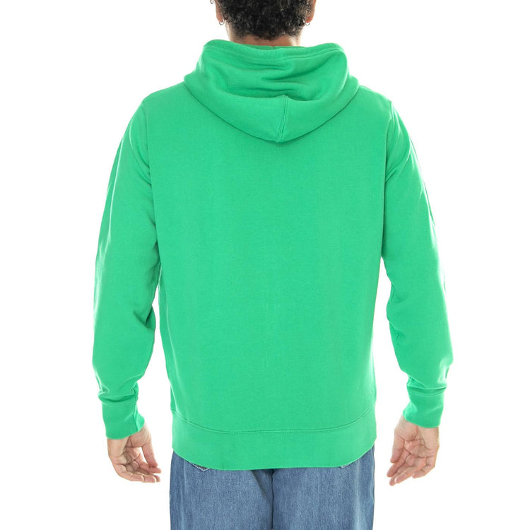 M' New Original Zip Up Bright Green Hoodie - Felpa con Cappuccio Uomo Verde 34584-0024  LEVIS 