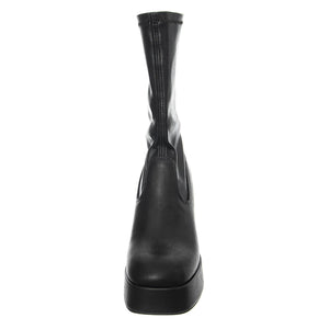 Hidden Black Stretch Pu - Stivali Donna Neri WSSHIDDEN-BLK  WINDSOR SMITH 