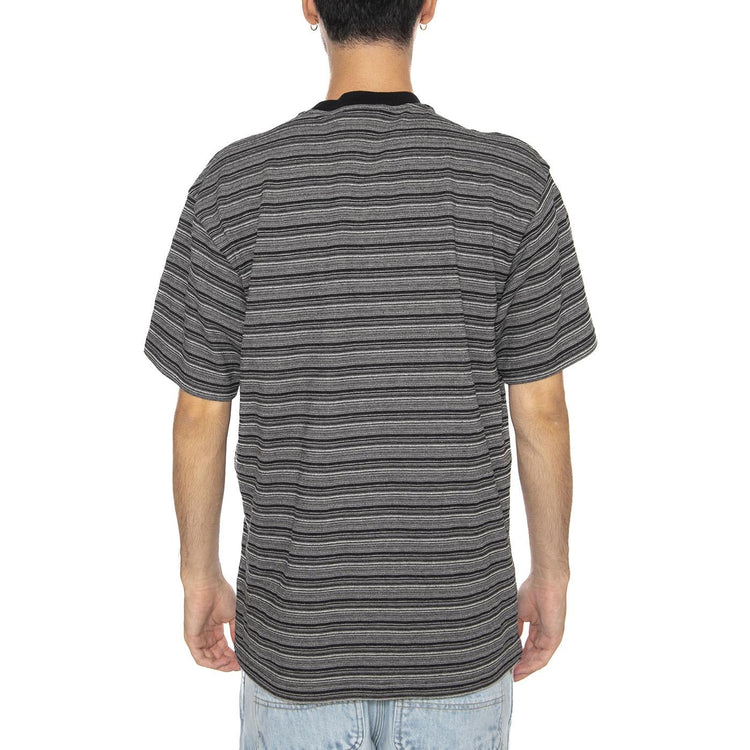 S/S Gellar Pocket T-Shirt Gellar Stripe, Black - Maglietta Girocollo Uomo Nera I035141.30HXX  CARHARTT WIP 