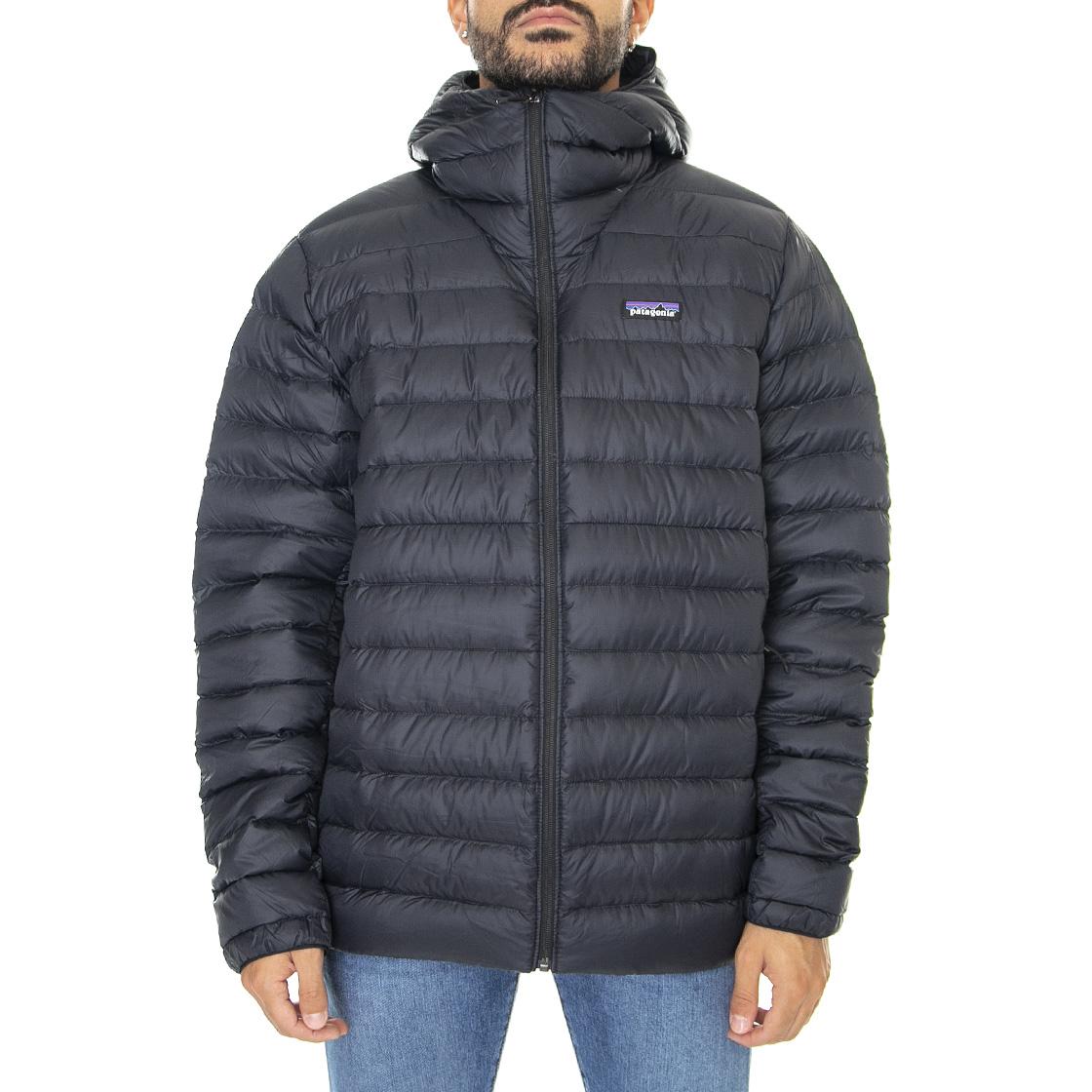 M's Down Sweater Hoody Black - Giacca Invernale con Cappuccio Uomo Nera 84702-BLK  PATAGONIA 