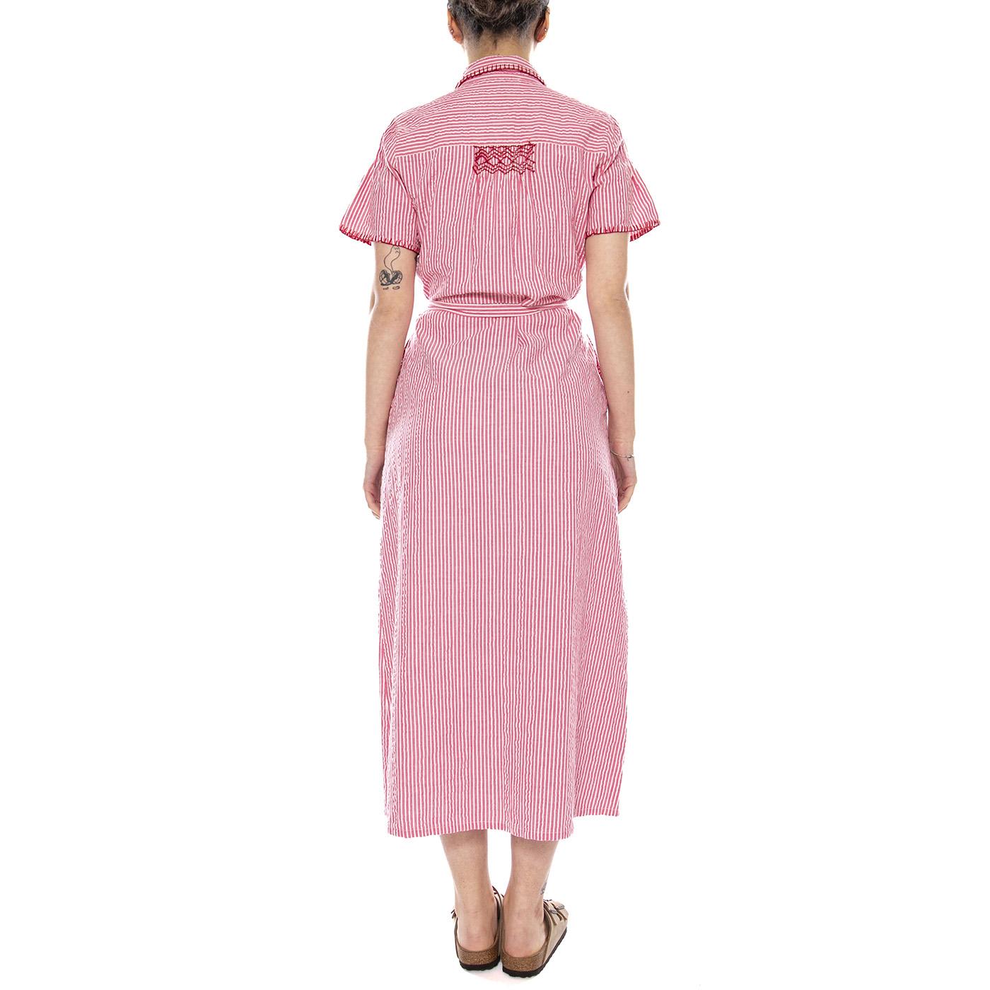 DRESSES PINK WHITE - Abito Donna Lungo Rosa 4.75.125.25 306 MD'M 