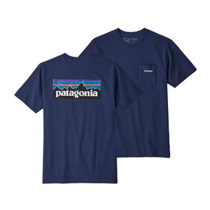 M s P-6 Logo Pocket Responsibili-Tee Classic Navy 39178-CNY  PATAGONIA 