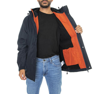 Jones Fleece Lined C True Navy - Giacca Invernale con Cappuccio Uomo Blu F4RFC014-412  FARAH 