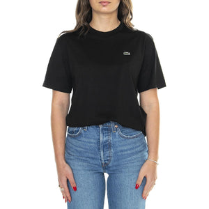 T-Shirt 031 Black - Maglietta Girocollo Donna Nera TF7215-031  LACOSTE 