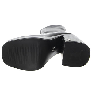 Hidden Black Stretch Pu - Stivali Donna Neri WSSHIDDEN-BLK . WINDSOR SMITH 