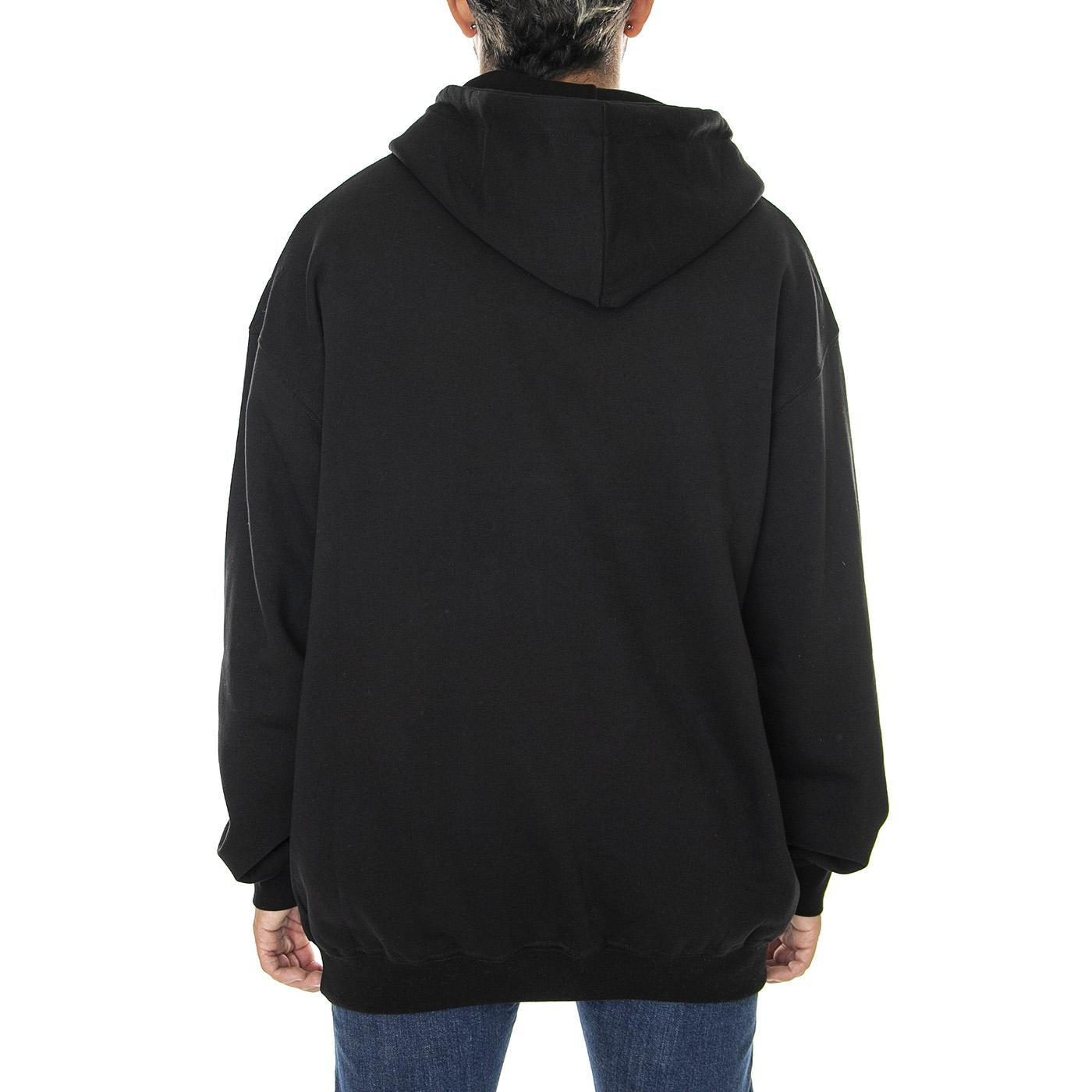 Dome Hoodie Black - Felpa con Cappuccio Uomo Nera W22H-DOME-BLK  USUAL 